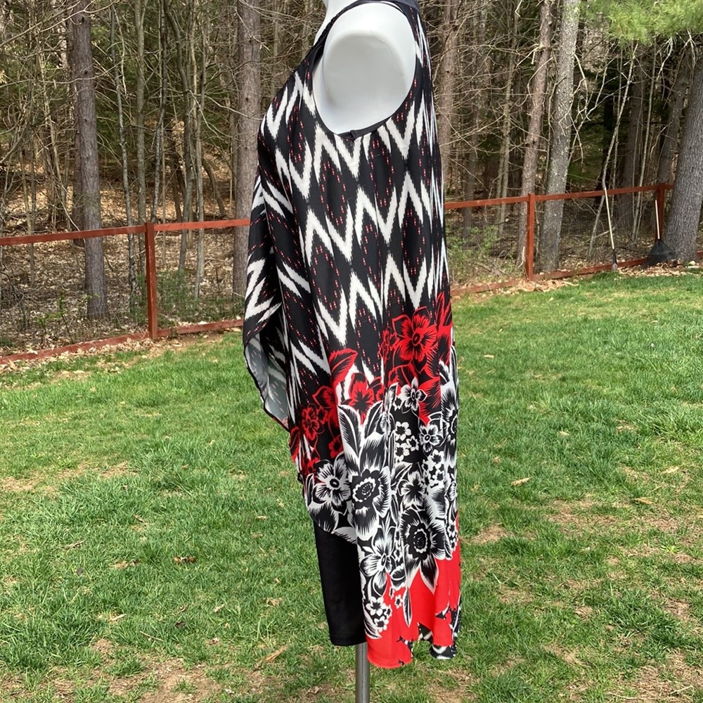 Dramatic Asian Inspired Abstract Raindrops On Flo… - image 4